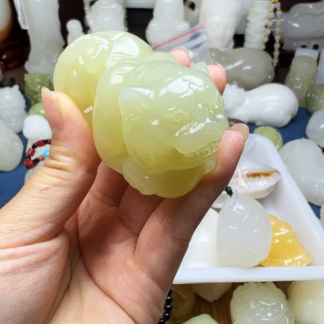 石材天*抖清水色手把老虎