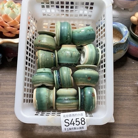 紫砂花盆458微瑕品口径2到3左右