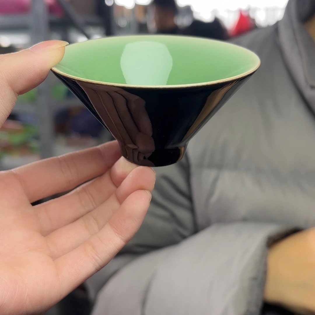 龙泉云间青瓷小米茶器