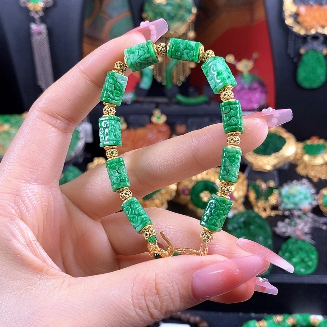 翡翠未镶嵌手链手链