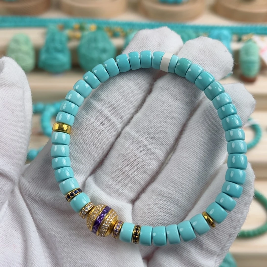 未镶嵌绿松石尺寸6.4mm