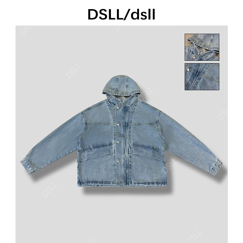 2025春 重工洗水复古做旧百搭牛仔外套D25006