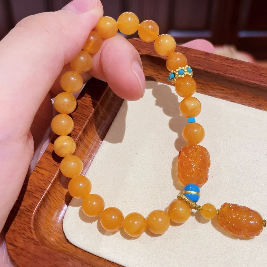 蜜蜡手链未镶嵌手串