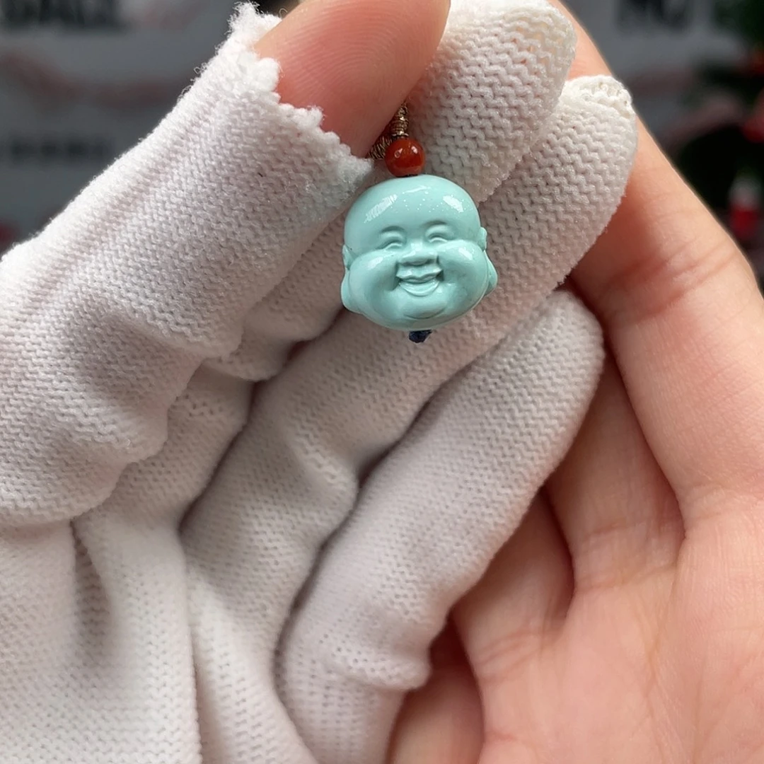 绿松石未镶嵌挂件