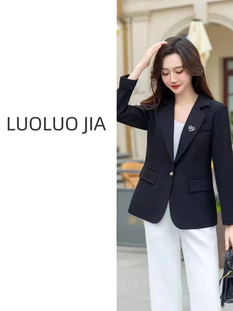 【罗罗严选】2507春季新款小版西服外套