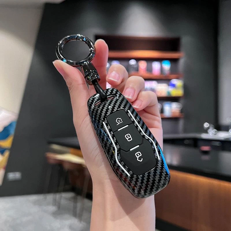 适用福特蒙迪欧钥匙套锐界嘉年华福克斯福睿斯翼搏撼路者车包扣壳