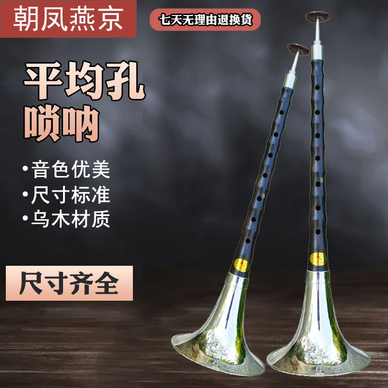朝凤燕京平均孔唢呐全套专业调乌木锁呐成人乐器通用民间红白事