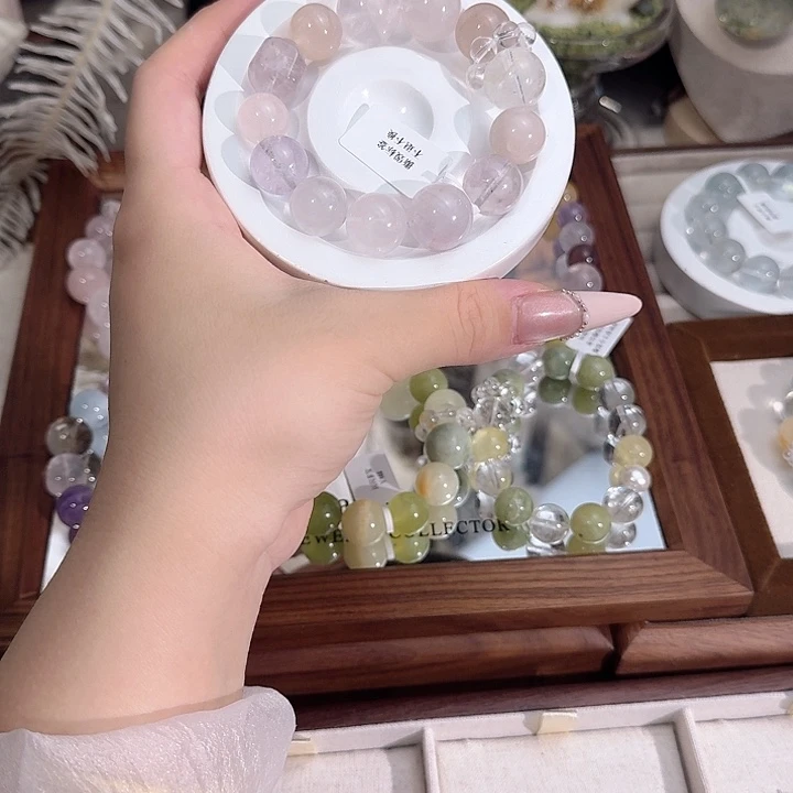 水晶手链合金天然水晶手串