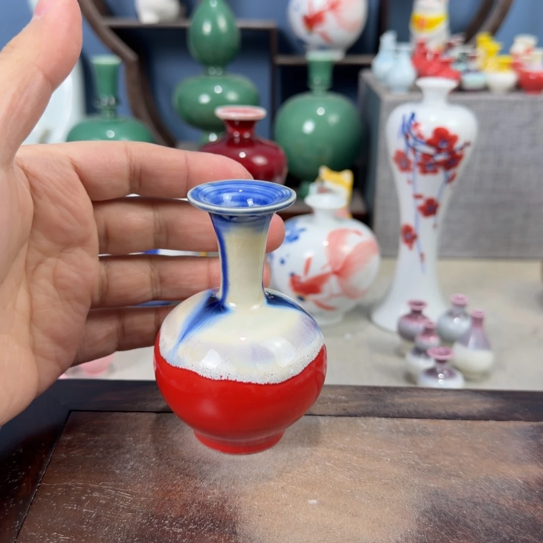 陶瓷手工小花器摆件