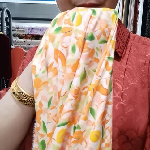 彩云缎布料黄色花2个2米
