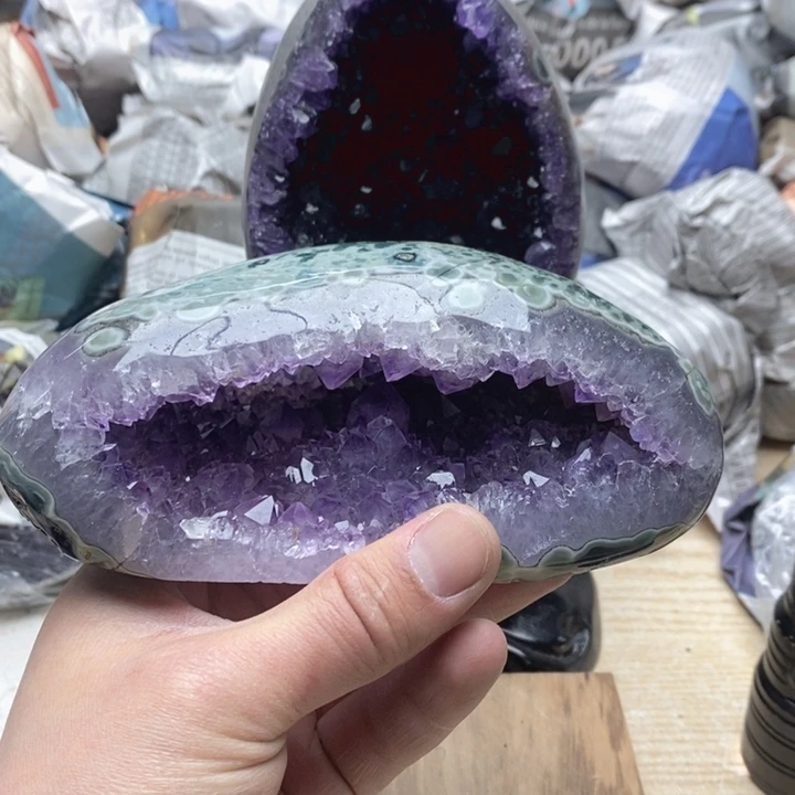 紫晶未镶嵌珠宝半成品