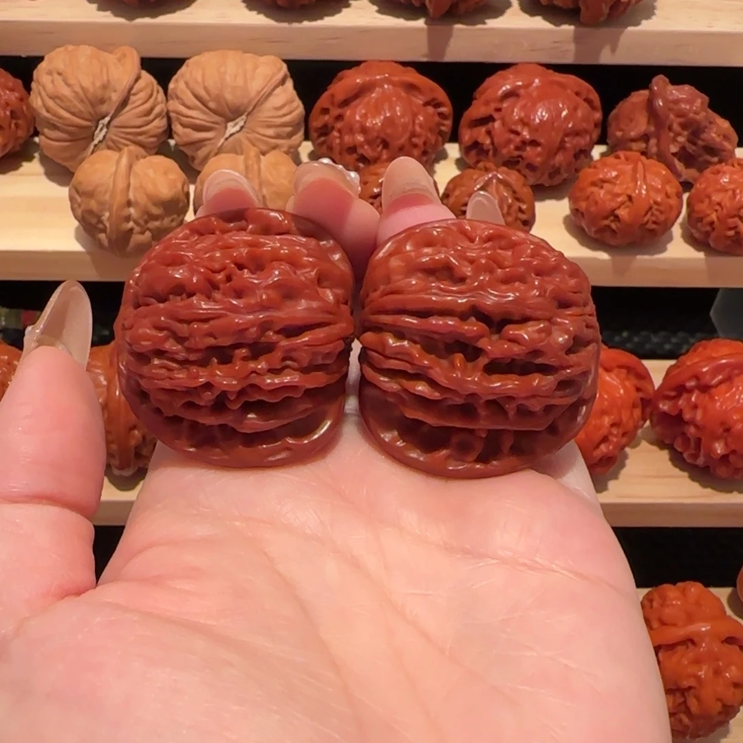 文玩核桃吊坠玉化四座楼40精品1662