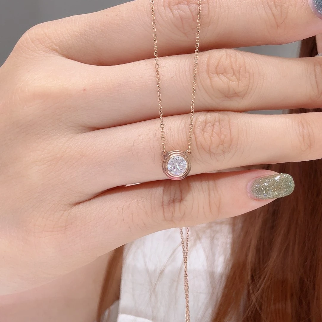 18K金镶嵌实验室培育钻石小****i