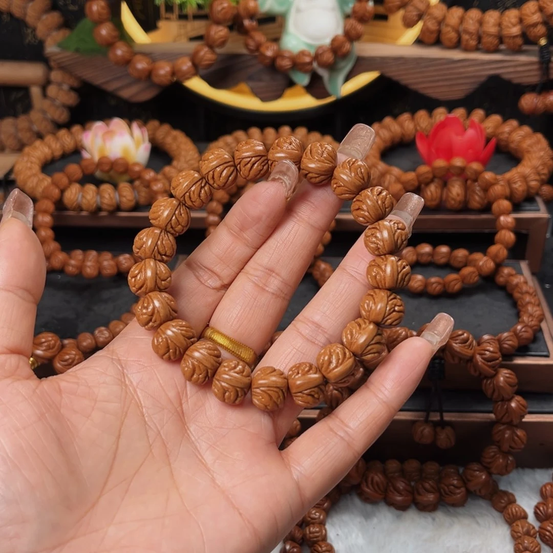 桃核手串^****^14野生籽老树盘龙