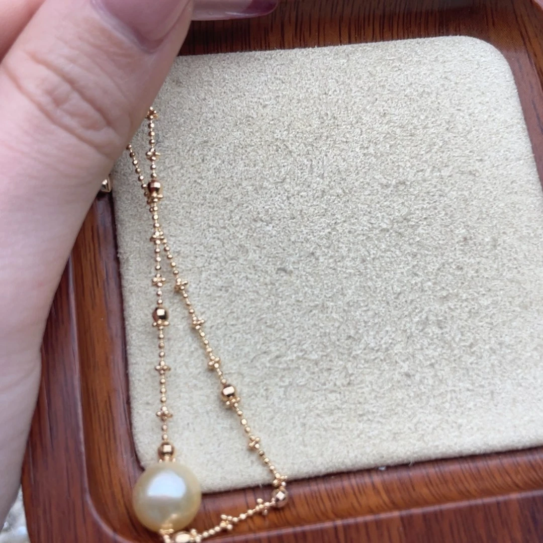 银S925镶嵌手链海水珍珠S139