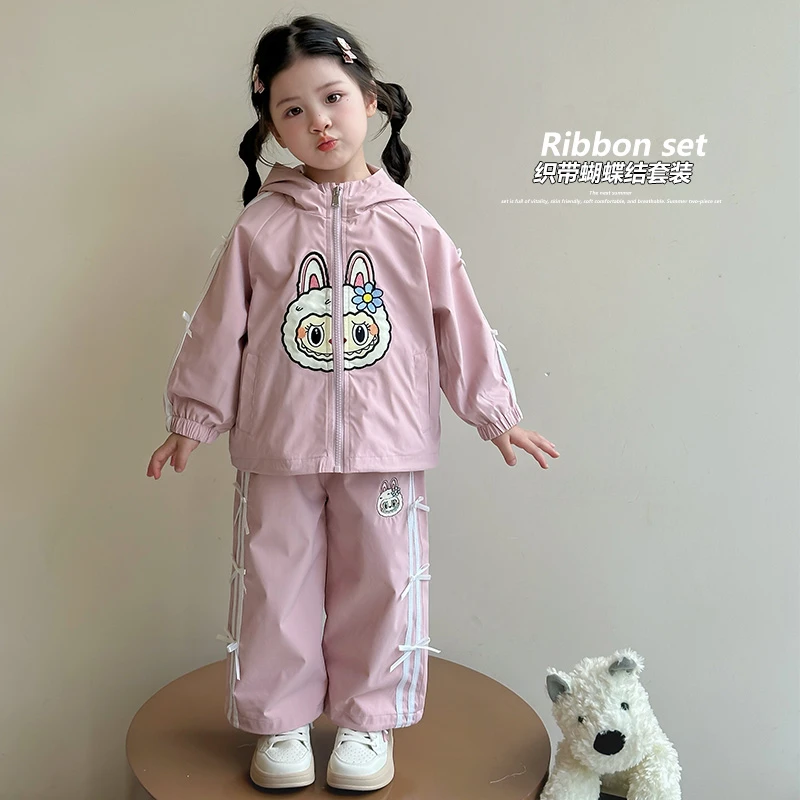 女童拉布布套装洋气儿童休闲运动两件套小女孩宝宝春秋装2025新款