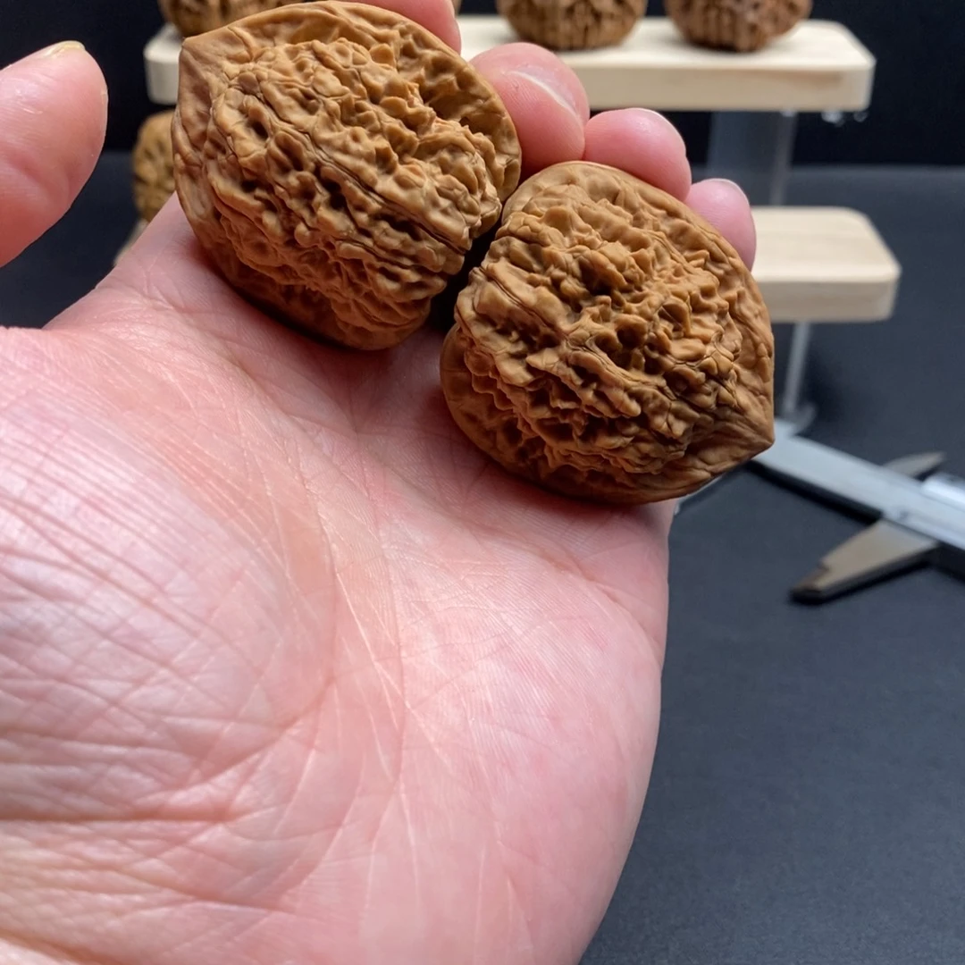 文玩核桃把件40官帽