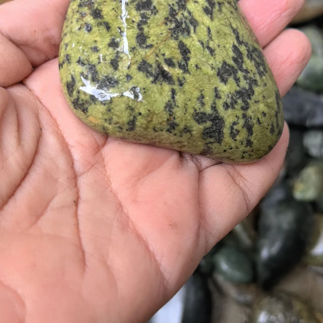 善***下有机玻璃藏玉药王石原石手把件一个