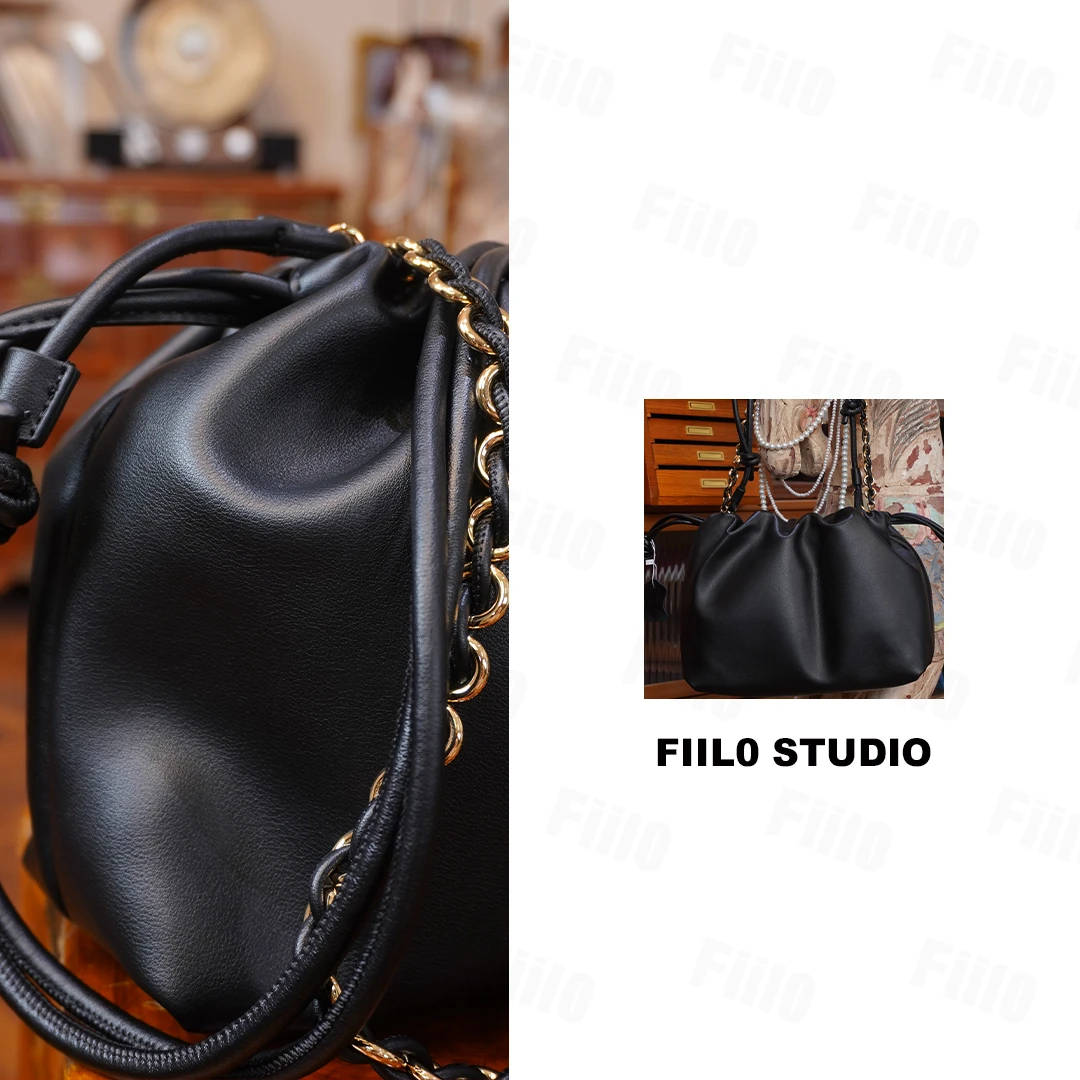 【Fiilo菲洛】Z21褶皱抽绳链条福袋包云朵包单肩腋下斜挎女包