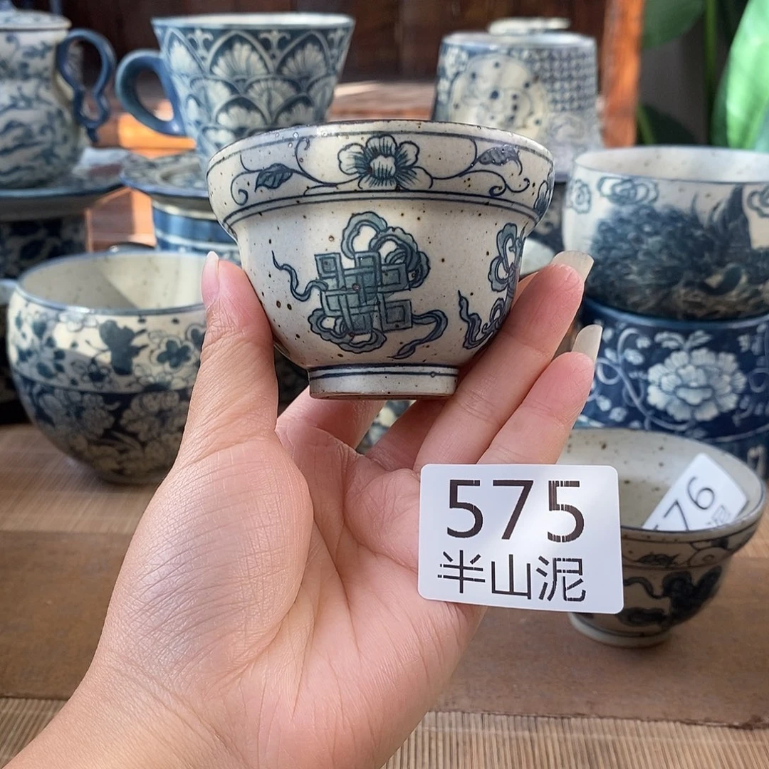 手工手绘青花高温陶瓷