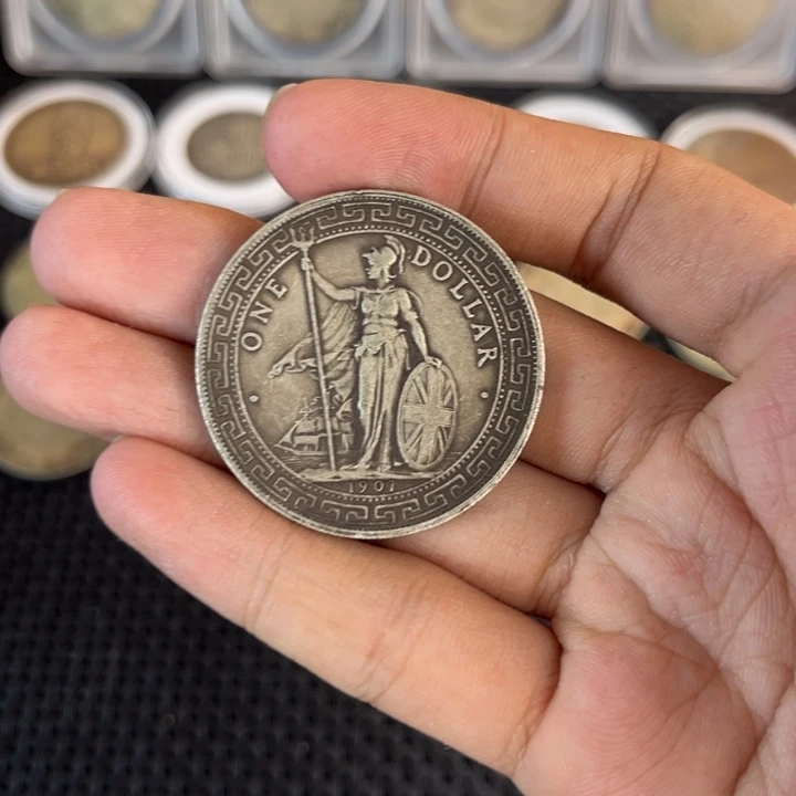 金属大头龙洋船洋工艺品