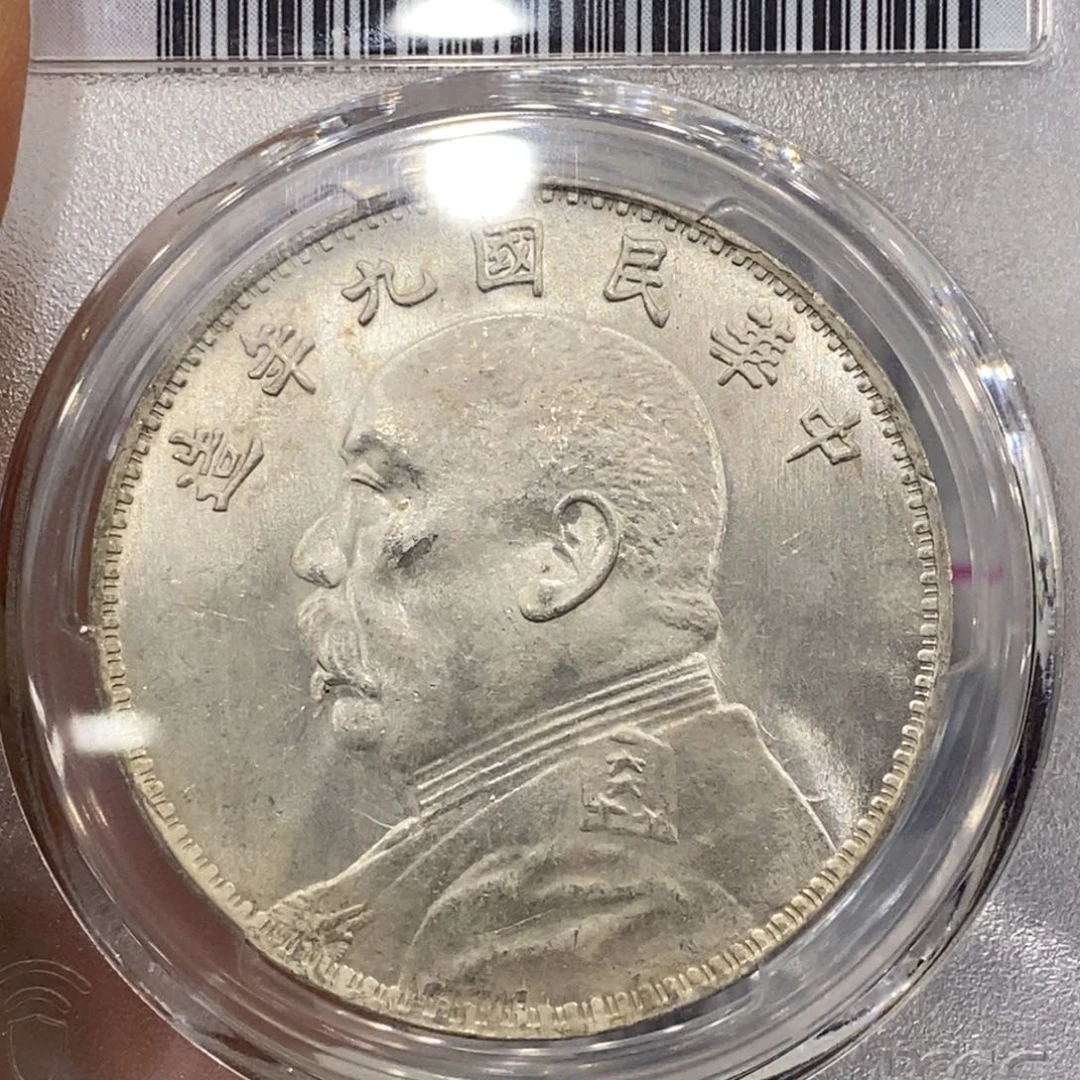 银Pcgs评级九年粗发大头