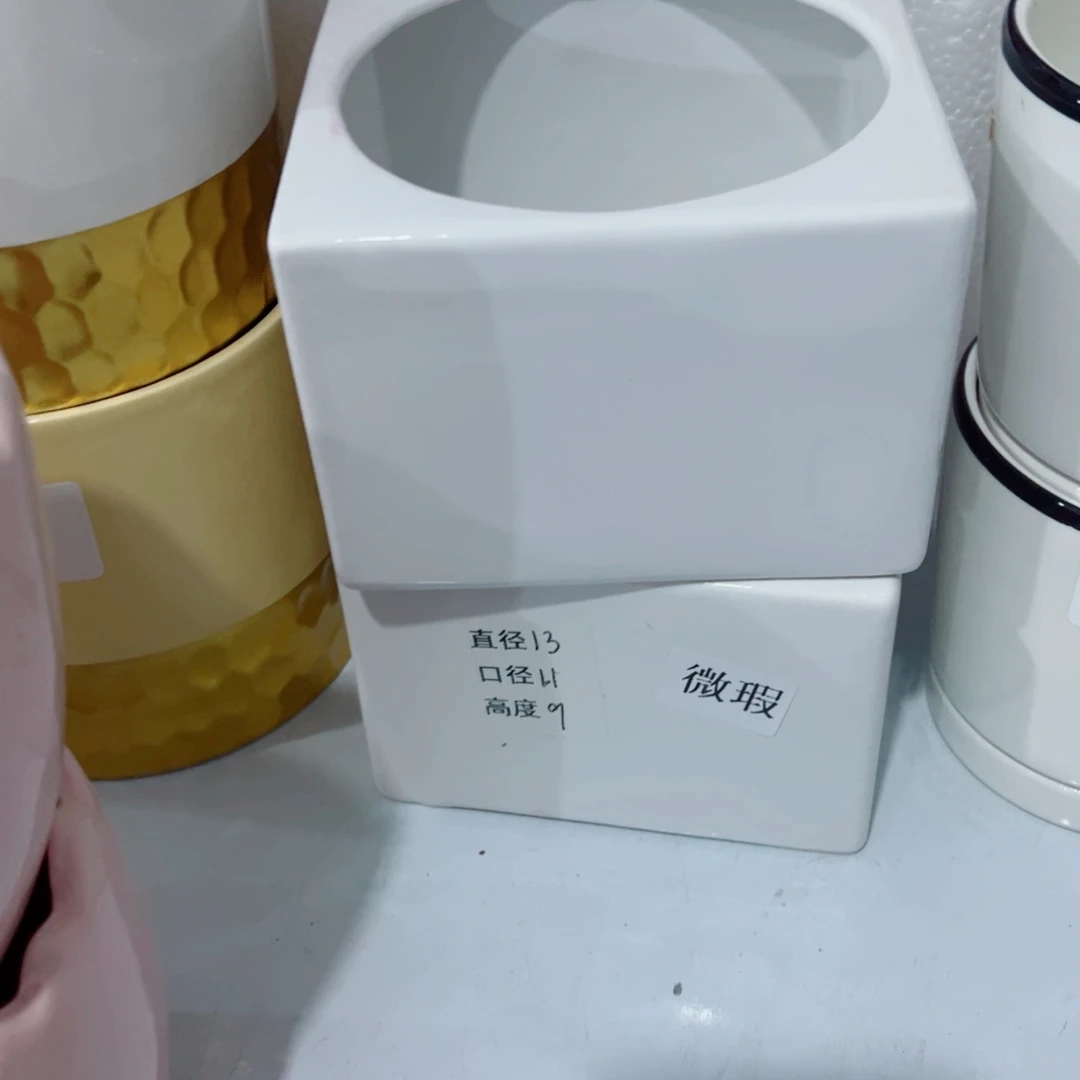 有孔，陶瓷花盆满10米包邮发货