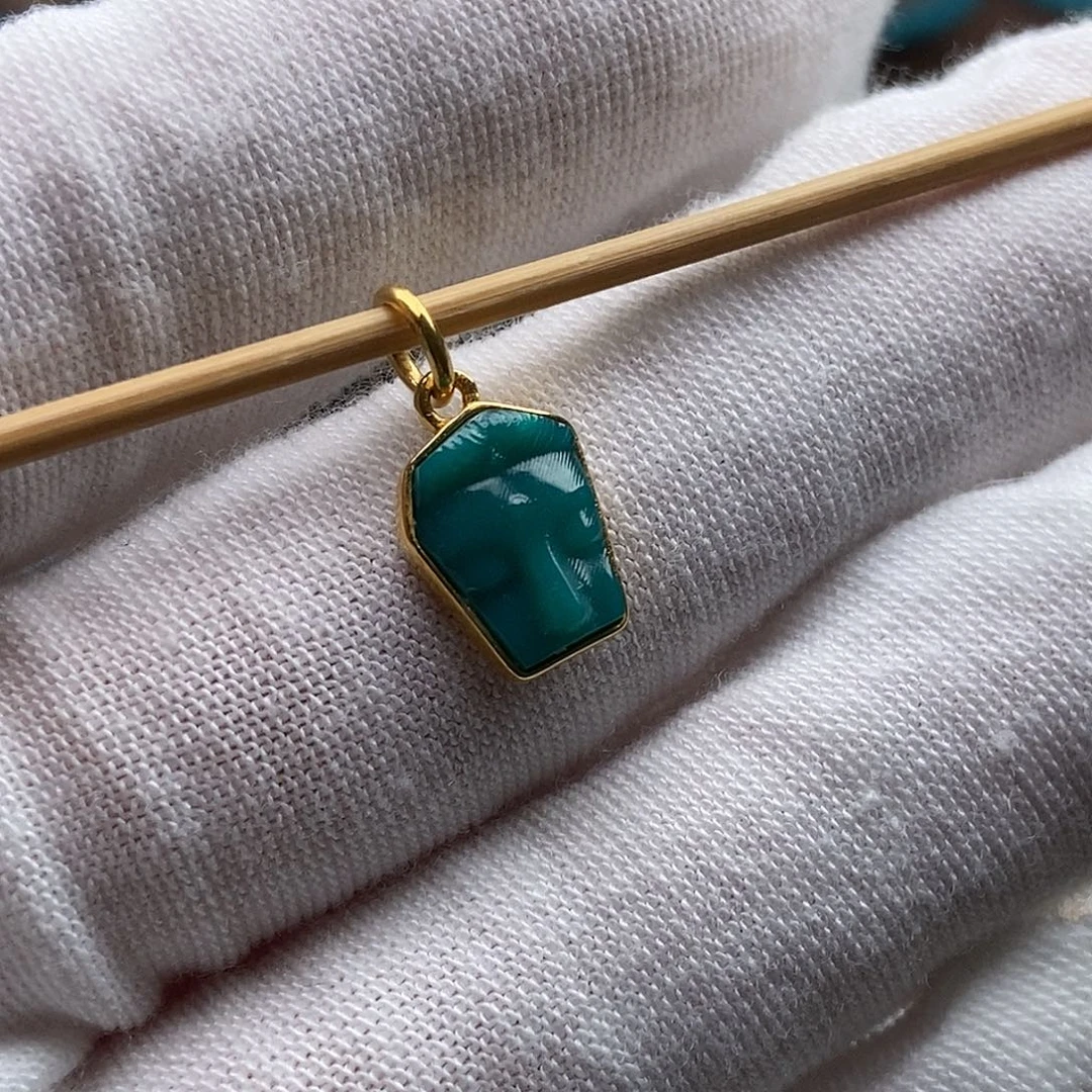 绿松石18K金镶嵌绿松石配饰