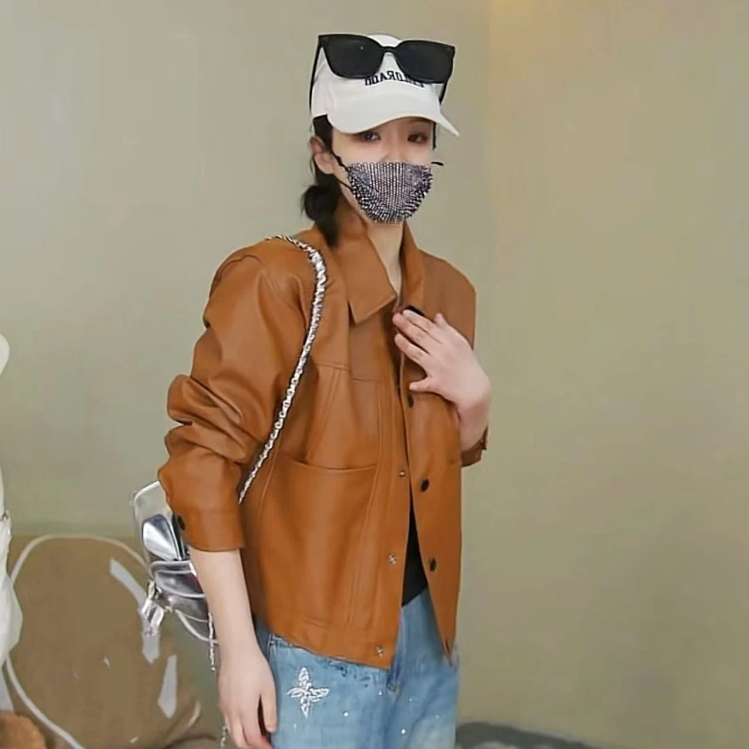 韩版修身潮流女装皮衣外套夹克