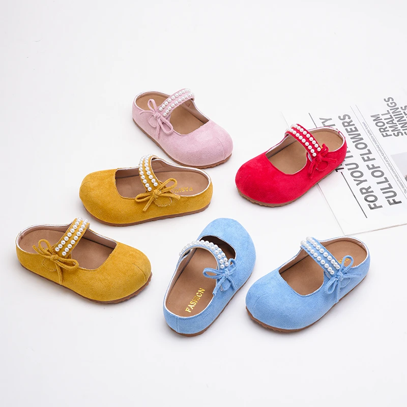 2025秋季新款儿童蝴蝶结包头半拖鞋厚底休闲博肯半拖鞋 8106 PYQZ