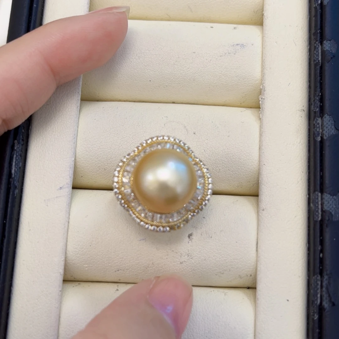 【闪购商品】海水珍珠戒圈银S925镶嵌