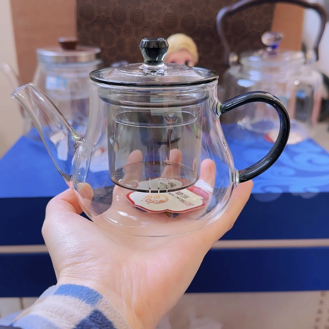 【闪购商品】高硼硅玻璃茶水分离特价G325黑全玻璃