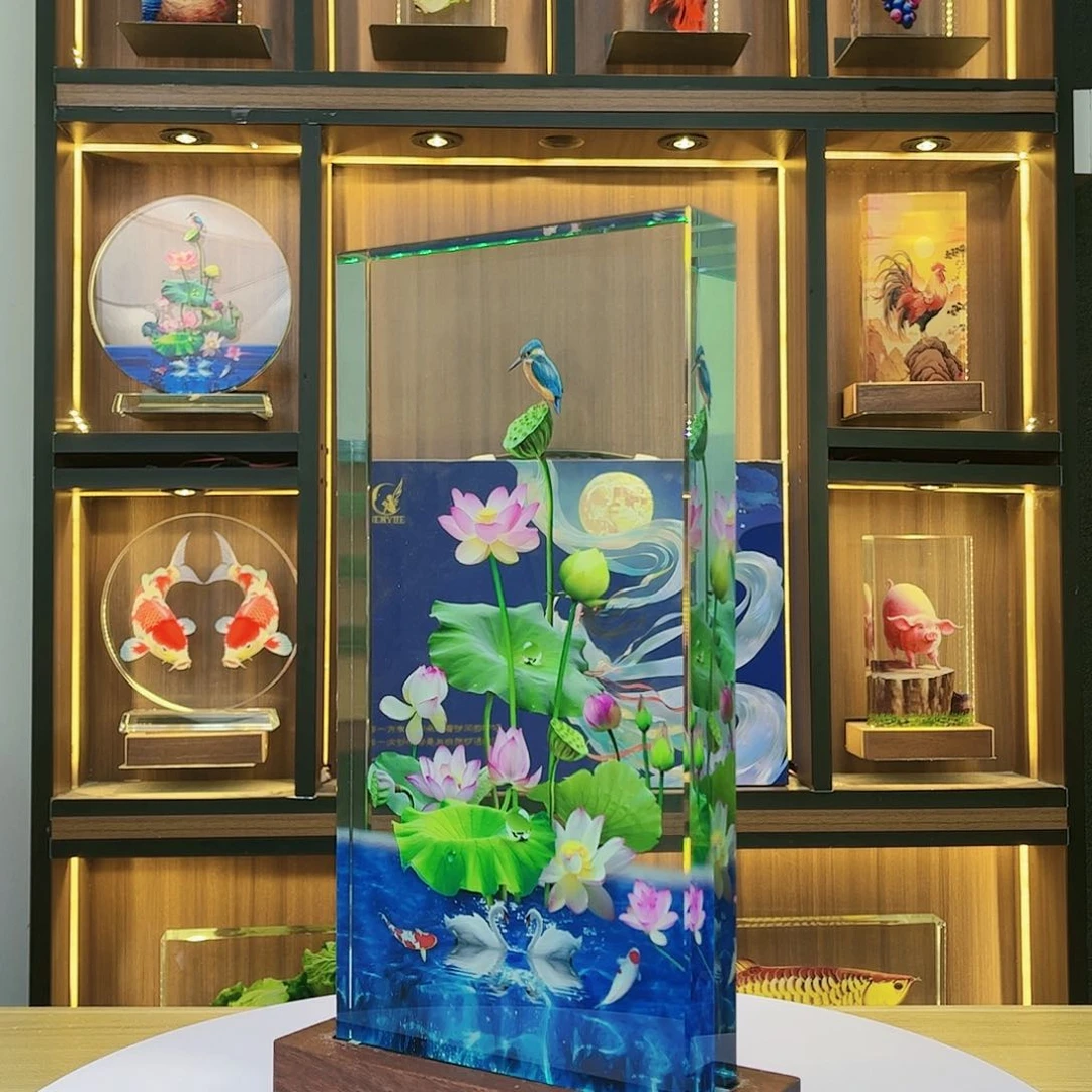 【闪购商品】人造水晶大***A荷花