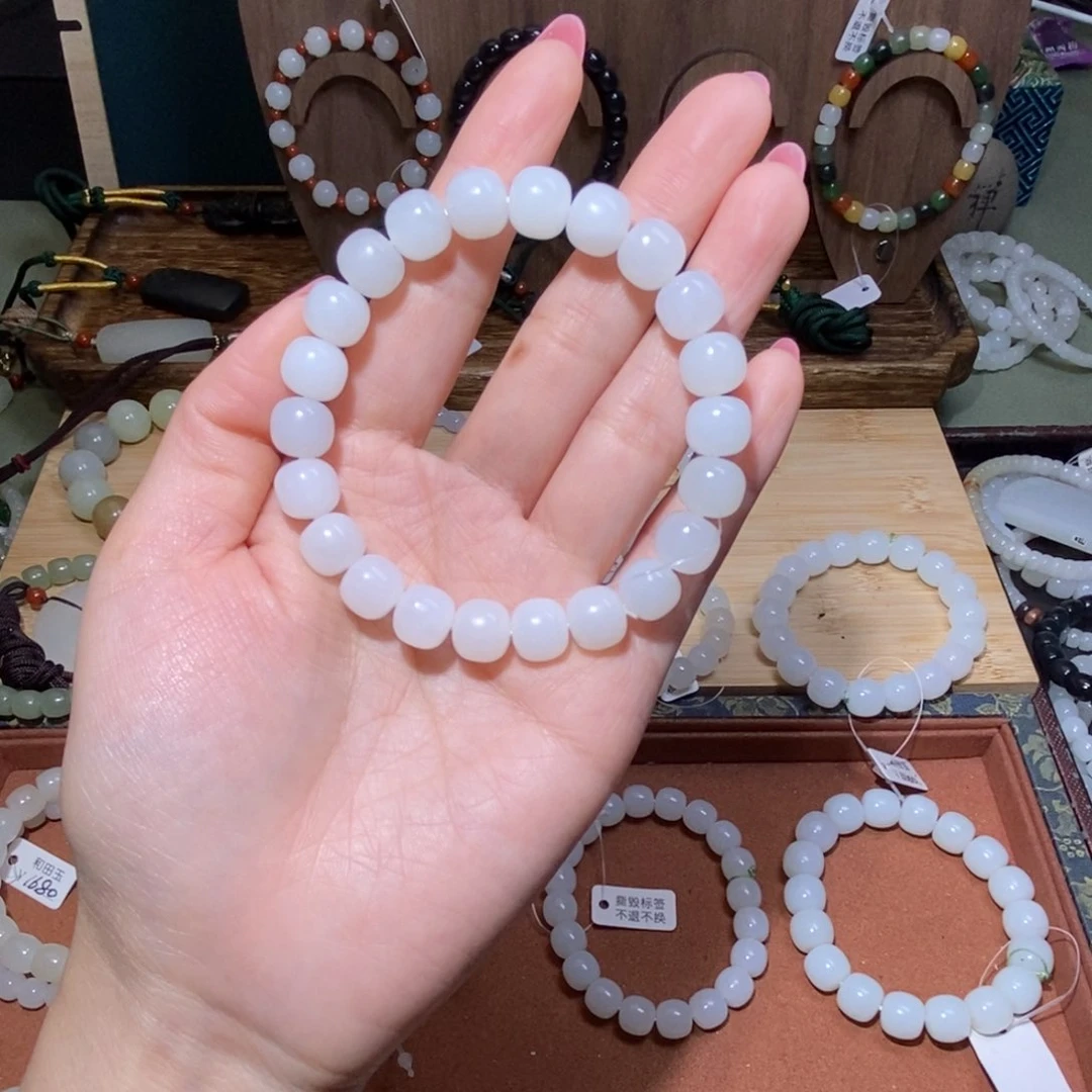 和田玉手串未镶嵌D****k10