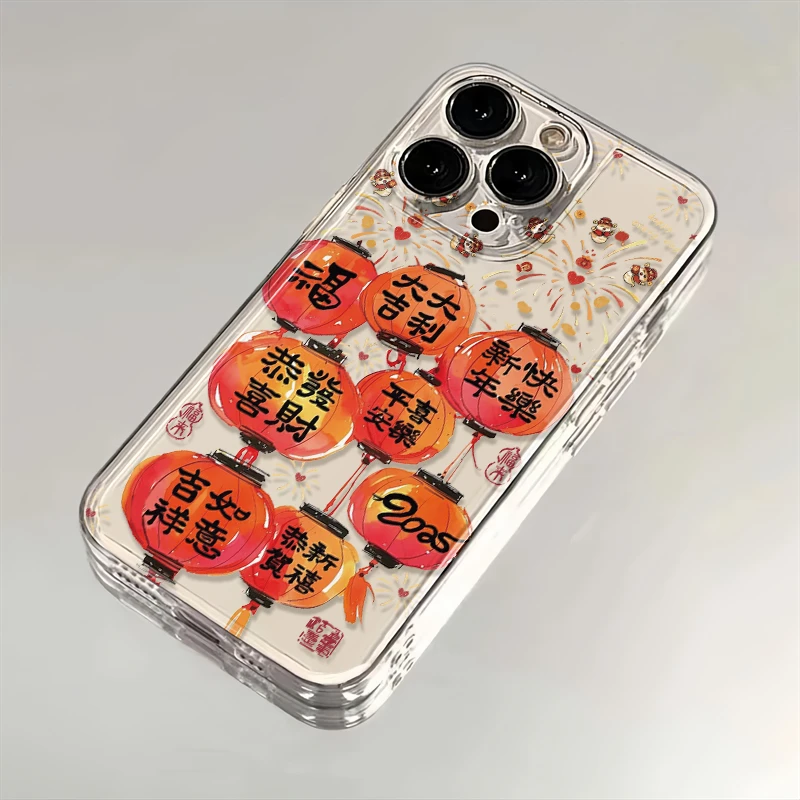 2025恭喜发财适用iPhone16小米15华为苹果14promax手机壳13太空MT
