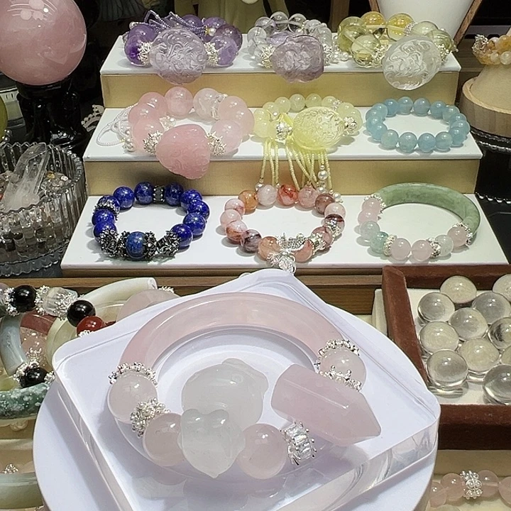 水晶手链未镶嵌袁**?水晶手链