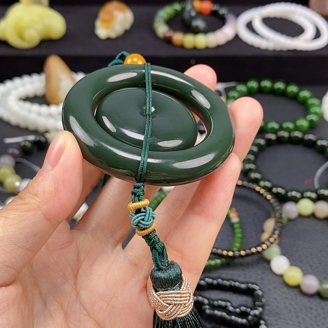 寻***鸡和田玉未镶嵌手链