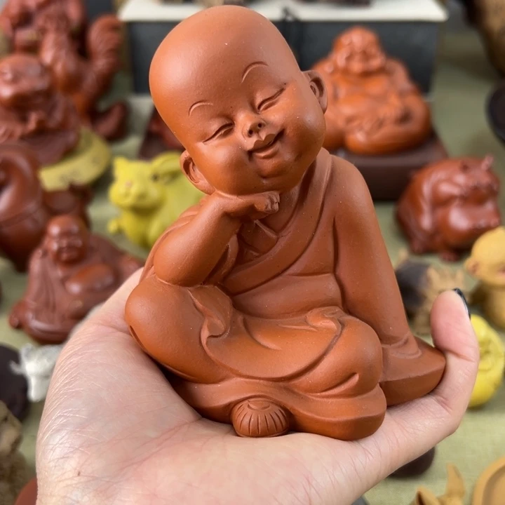 紫砂茶宠紫砂小和尚