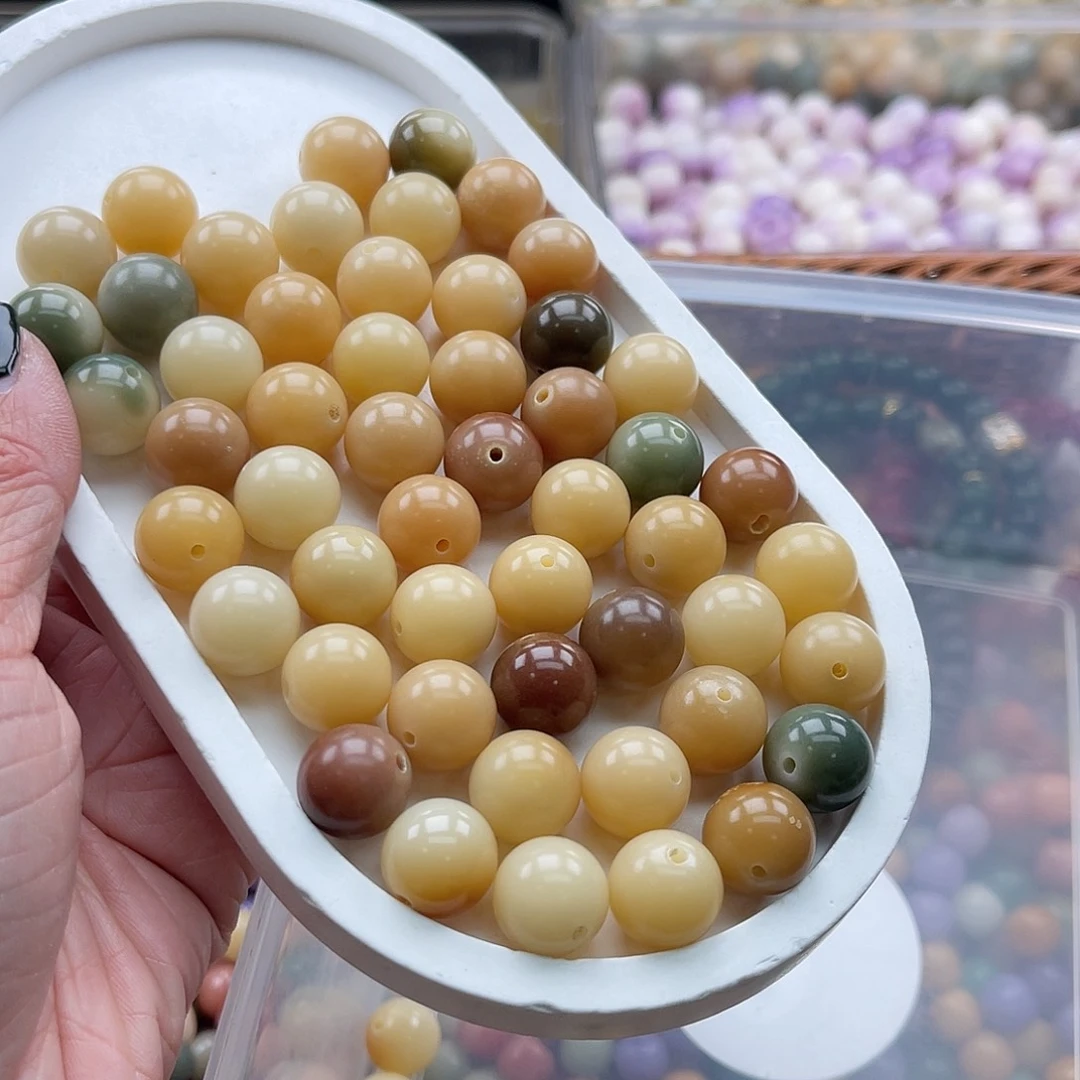 白玉菩提吊坠Z/13mm/50+50颗微瑕