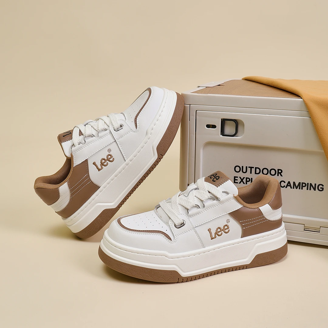Lee小白鞋男款2025爆款增高板鞋官方正品男鞋轻奢百搭休闲潮鞋287