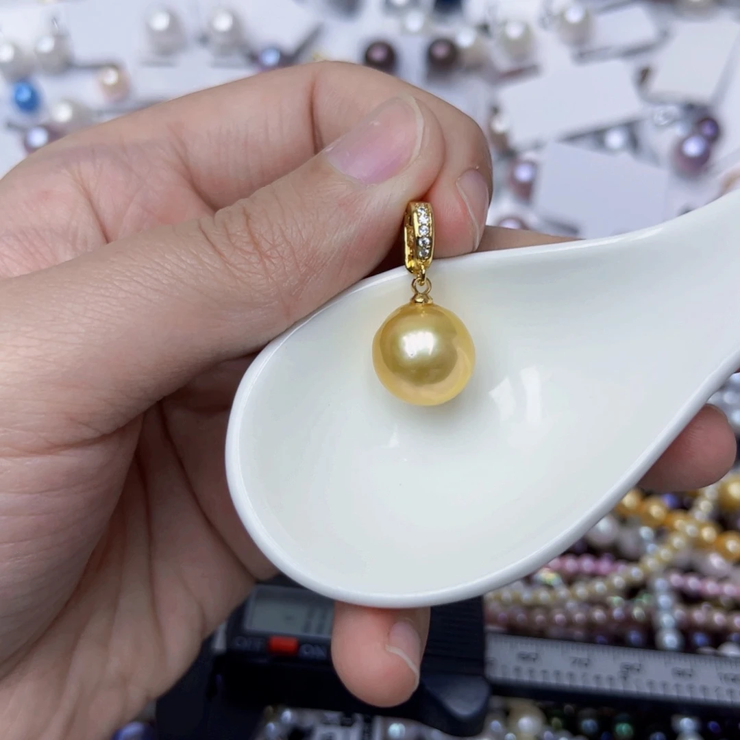 淡水珍珠银S925镶嵌颈饰