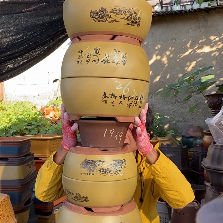 紫砂花盆紫砂特价包邮送