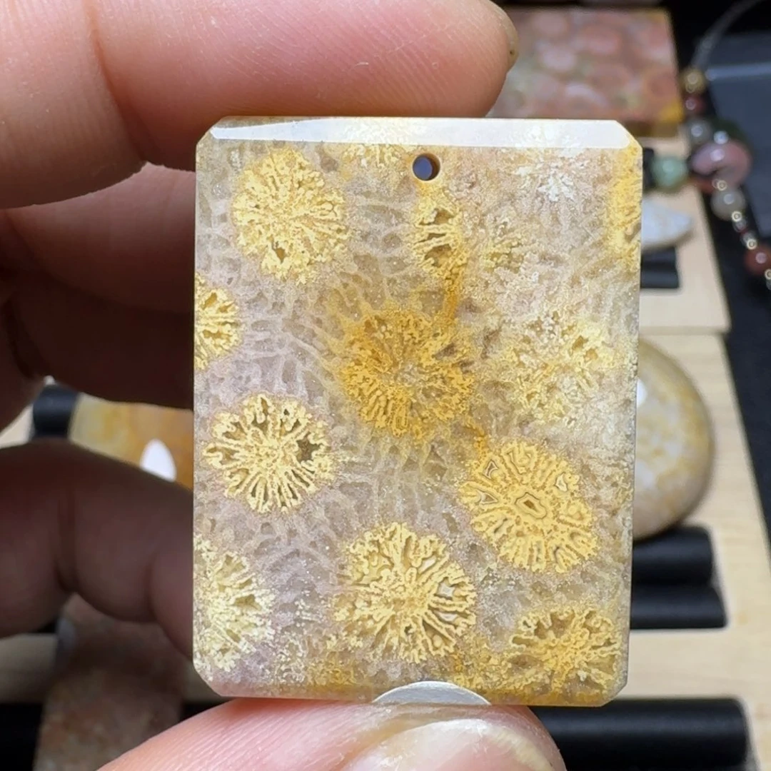 未镶嵌纯天然色有机玉石保真色硅化玉
