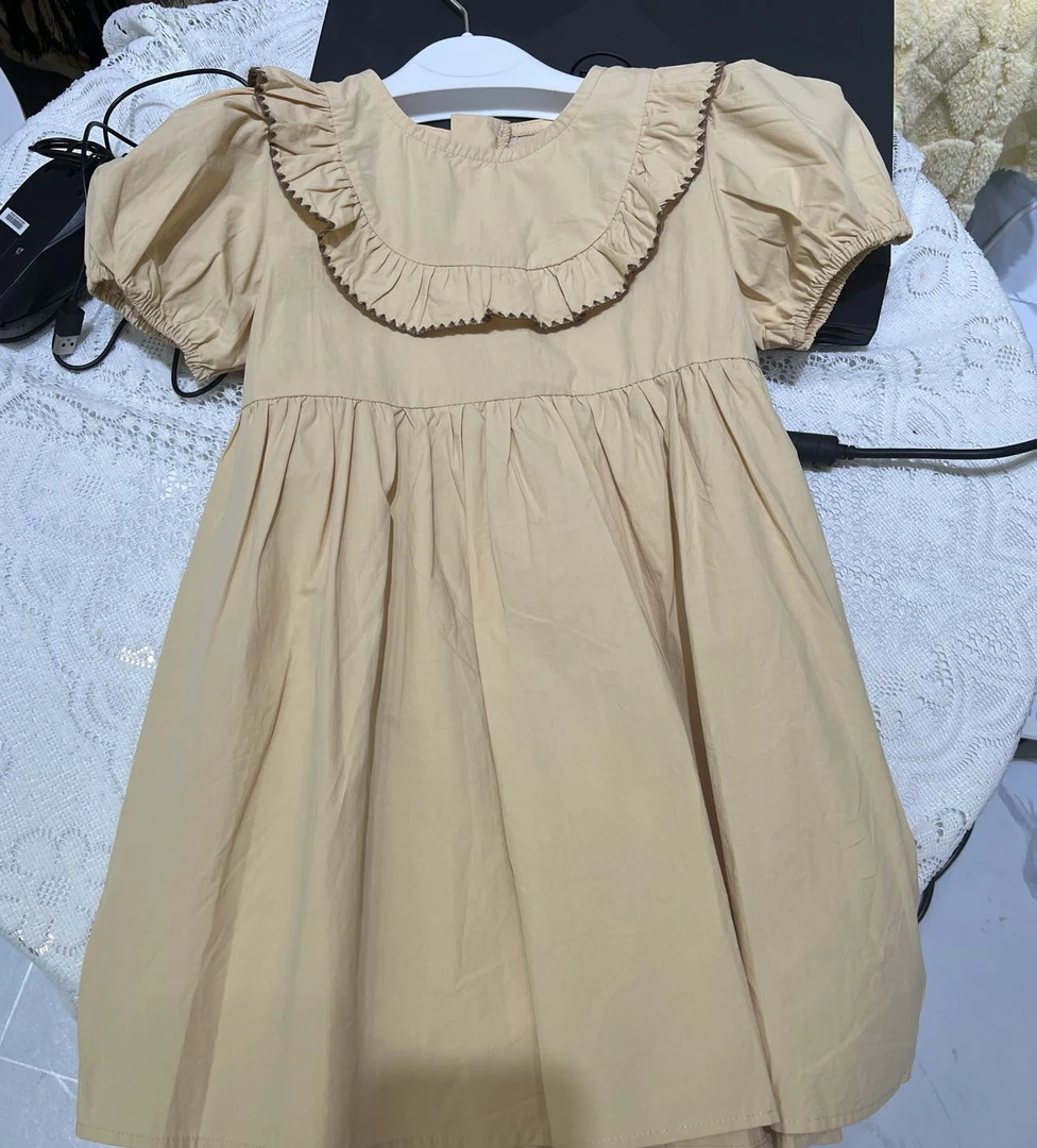 女童夏季连衣裙2025年新款短袖裙子