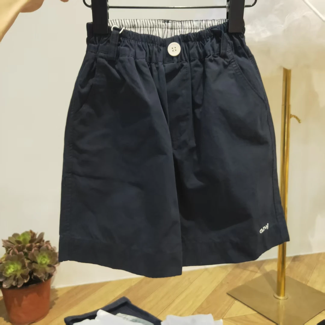 韩版夏款字母绣花棉短裤百搭休闲166