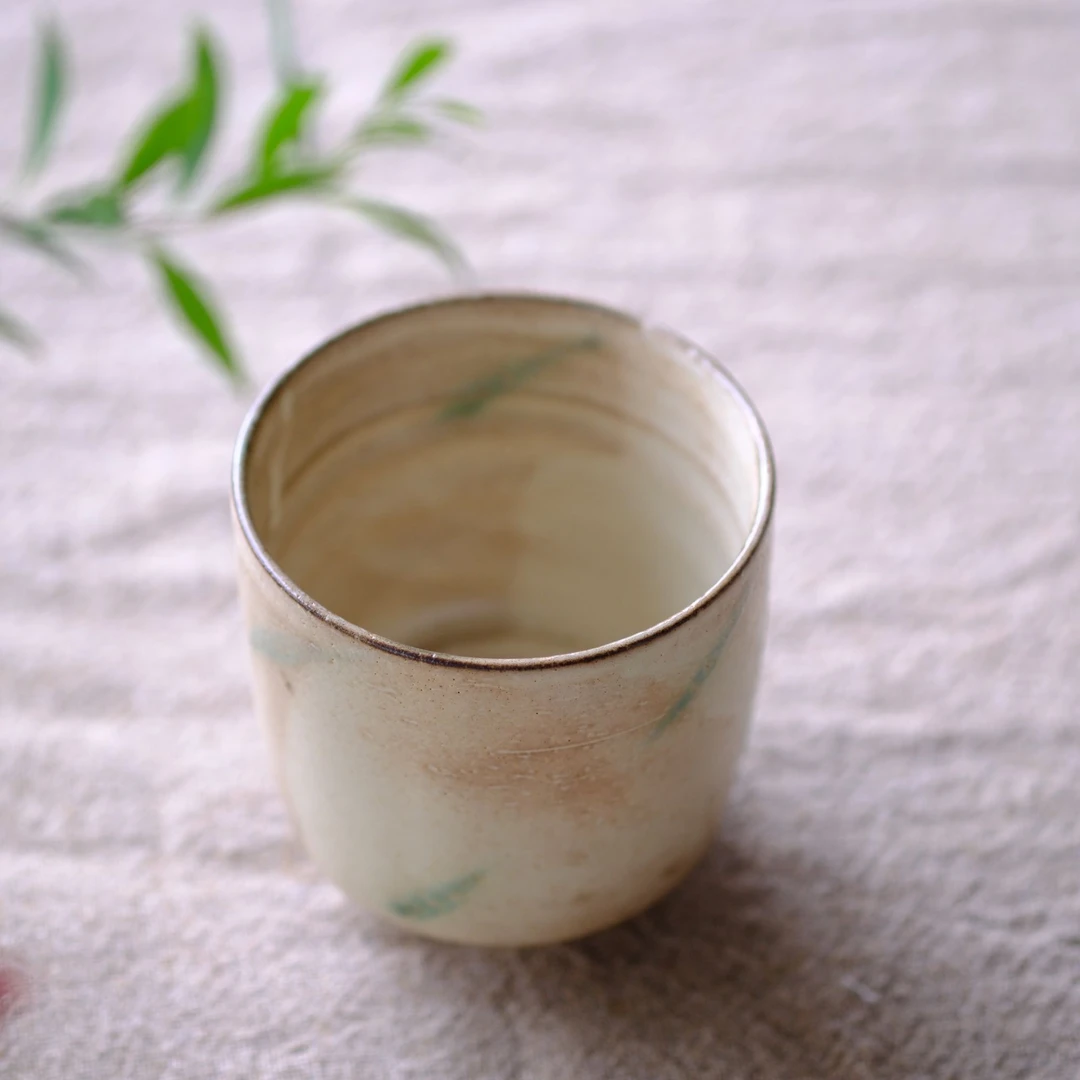 小喜宅 （微瑕）天水碧直身杯（容量约220ml）