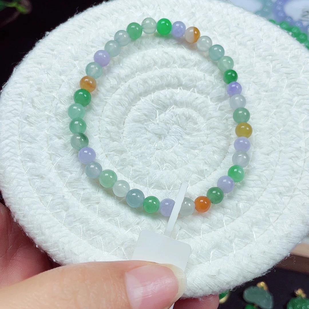 翡翠未镶嵌手链天然缅甸翡翠A货卡