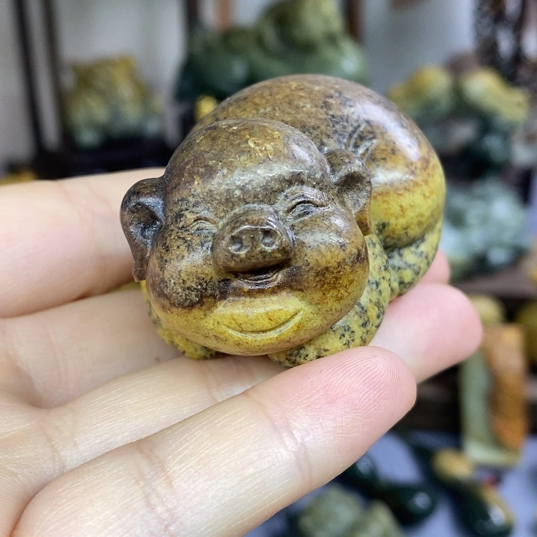 岫岩河磨玉（透闪石质玉）未镶嵌摆件