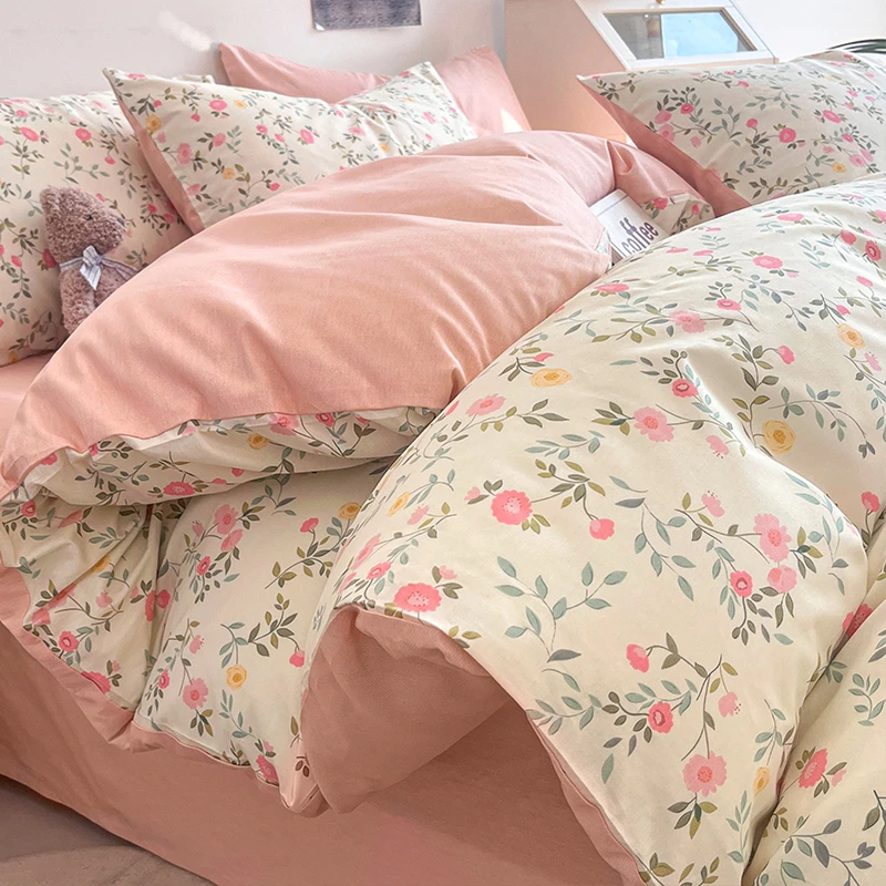 纯棉床上四件套100全棉2025新款宿舍被套床单人三件套床笠床品4