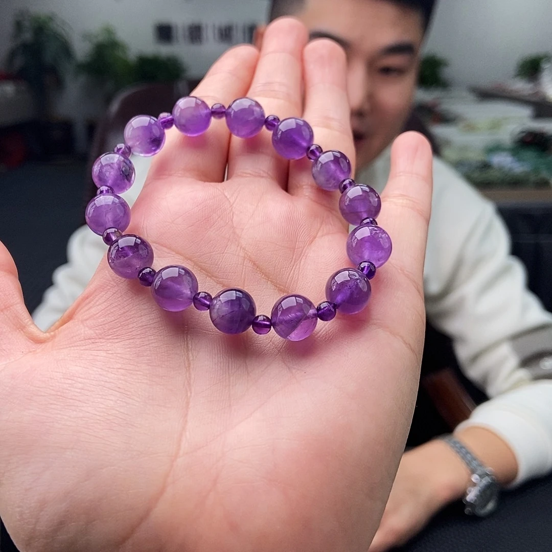 紫晶颈饰未镶嵌手串 颜色多样性发拍一发一